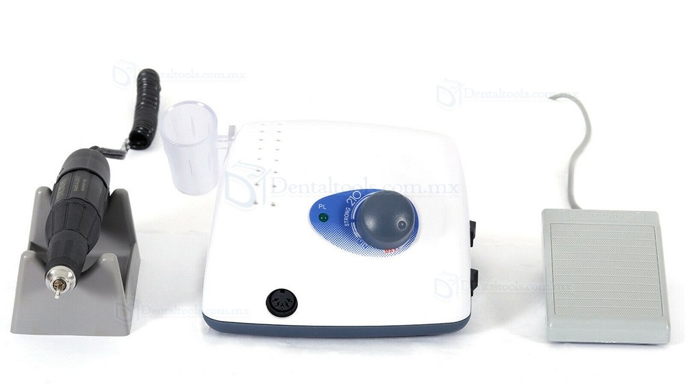 Strong STRONG210 Micromotor para laboratorio dental con pieza de mano 102L de 35000RPM